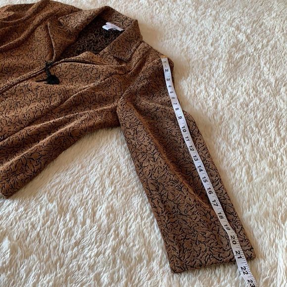 Brown and black abstract blazer size PL - Picture 15 of 16